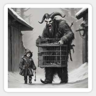 KRAMPUS IS GONNA GET YOU Magnet